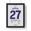 Aston Villa Europa League Final 2026 poster Rogers 27 Freiburg 0-3 Villa print