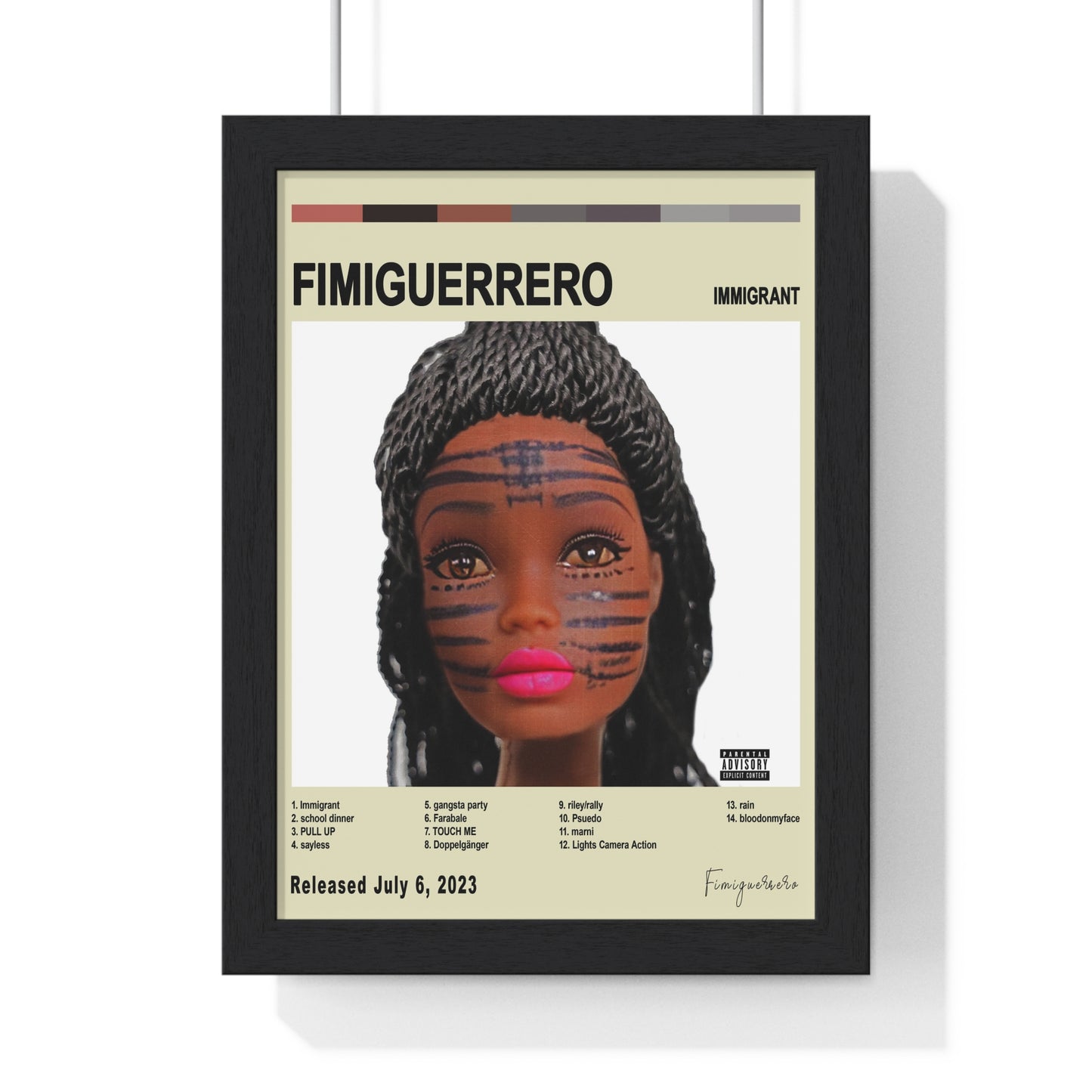 Fimiguerrero - Immigrant Album Cover Poster