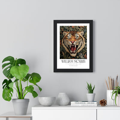 11x14-01 framed poster displayed on living room wall above furniture
