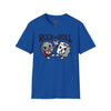 Black t-shirt with Rock and Roll Music Pun