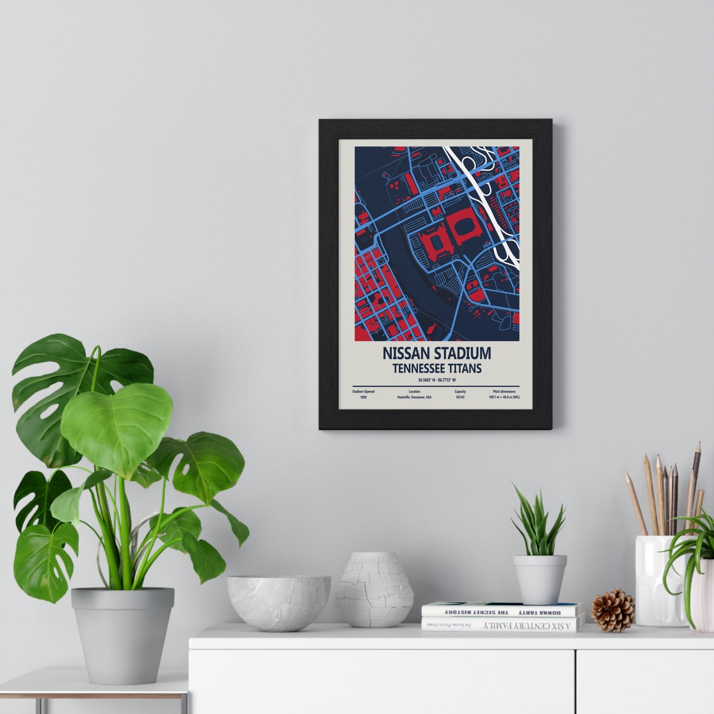 Tennessee Titans Nissan Stadium wall art