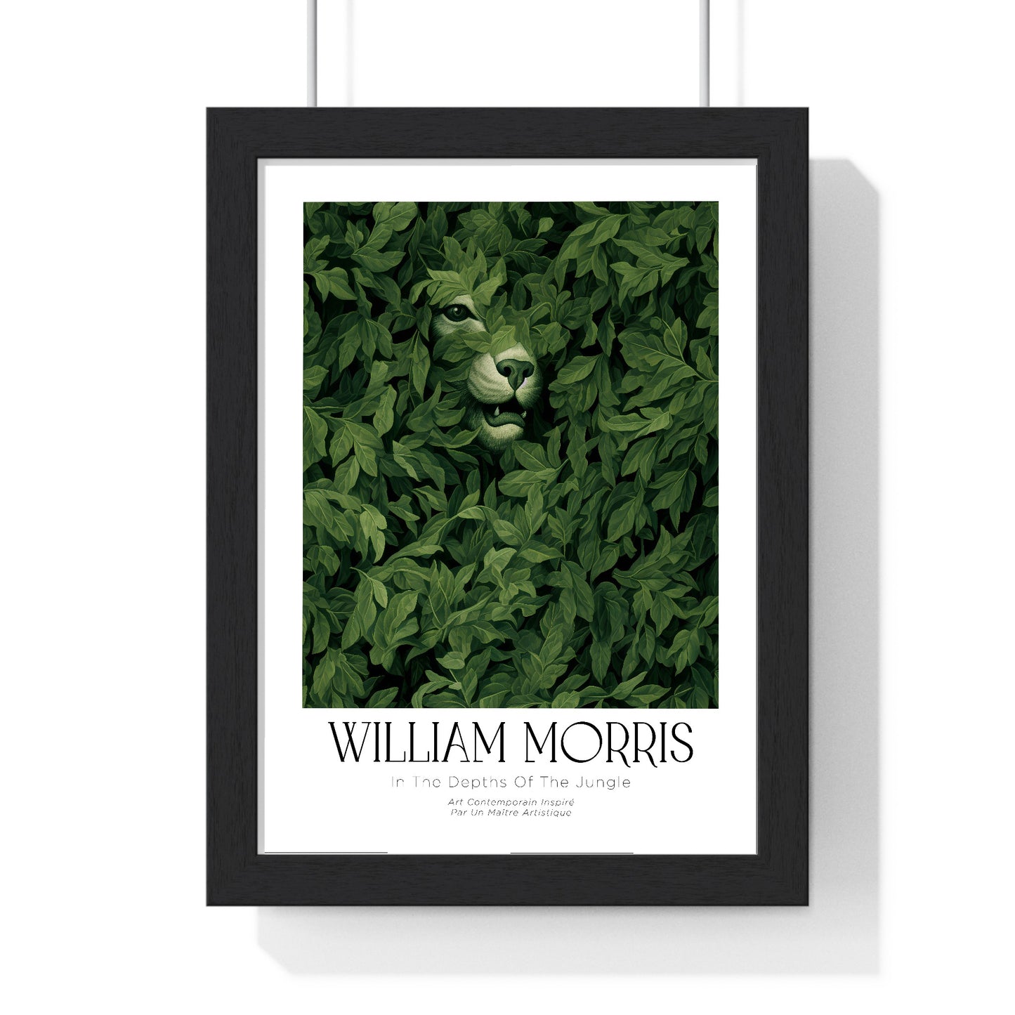 11x14-04 poster framed in black wood frame with perspex front