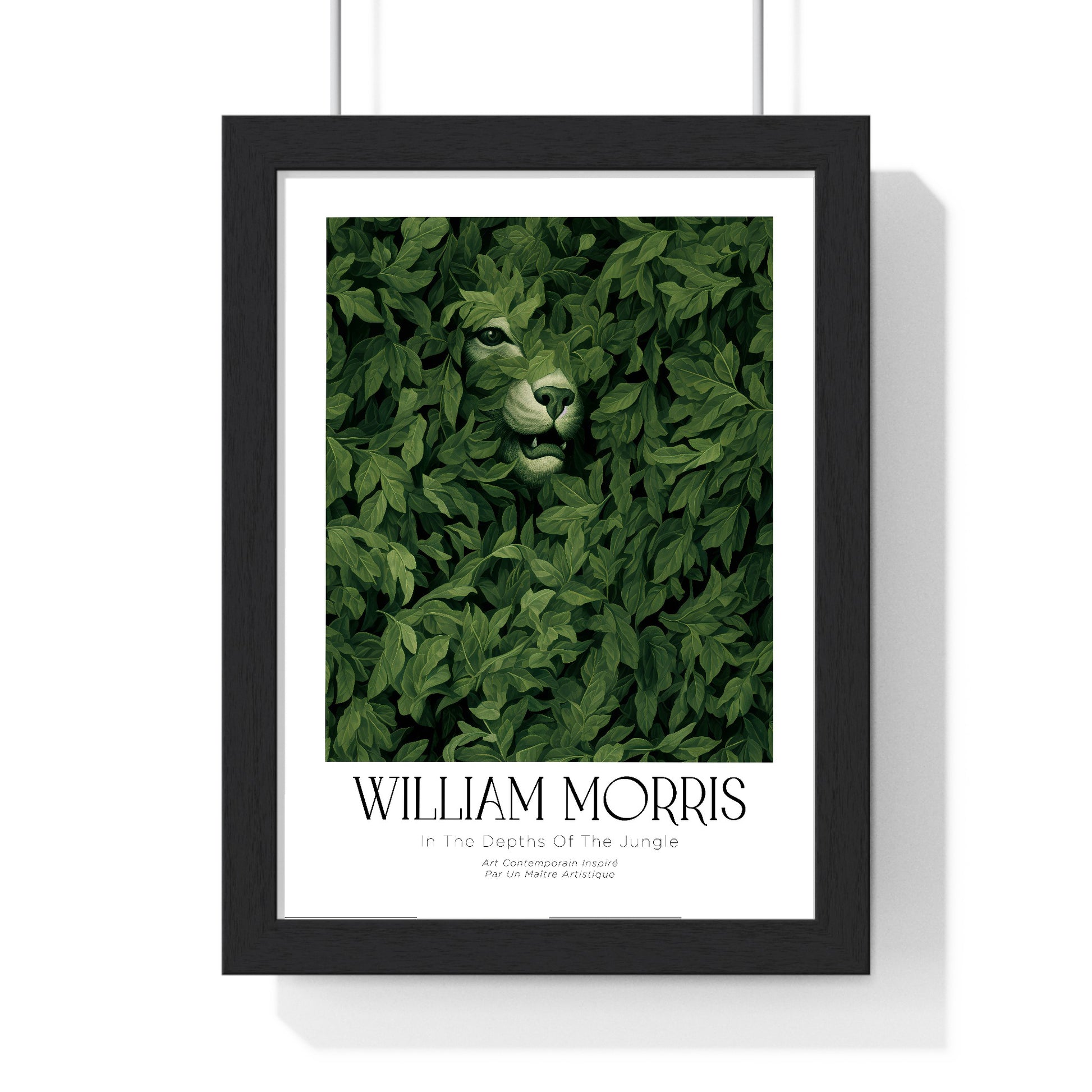 11x14-04 poster framed in black wood frame with perspex front