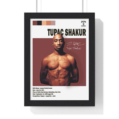 2PAC - Tupac information Wall Poster - Poster Kingz