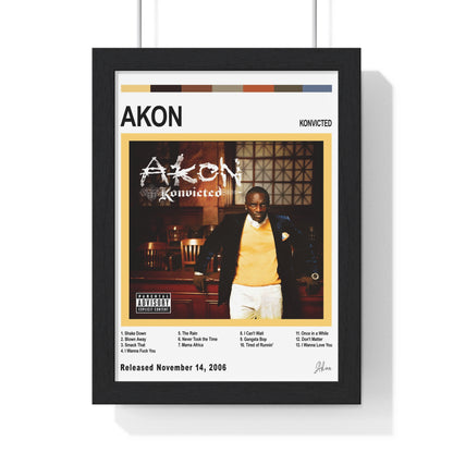 Akon - Konvicted Album Cover Poster