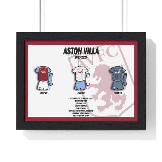 Aston Villa | 23/24 Football Print