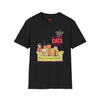 Green t-shirt with The Big Cats Theory Cat Parody