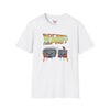 Grey t-shirt with Back to the Past Ctrl Z Tech Programmer Parody