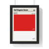 Hull Kingston Rovers colour swatch poster in red and white