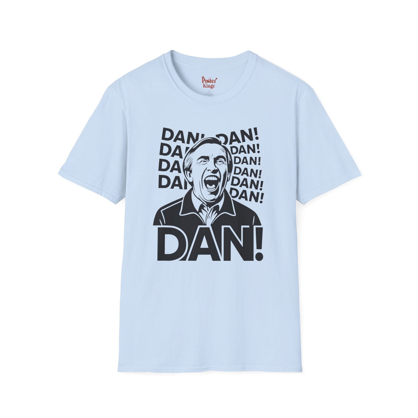 Grey t-shirt with Alan Partridge DAN! TV Comedy Parody