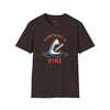 Black t-shirt with Everything Is Fine Dark Humour Shark