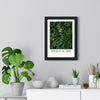 11x14-04 framed poster displayed on living room wall above furniture