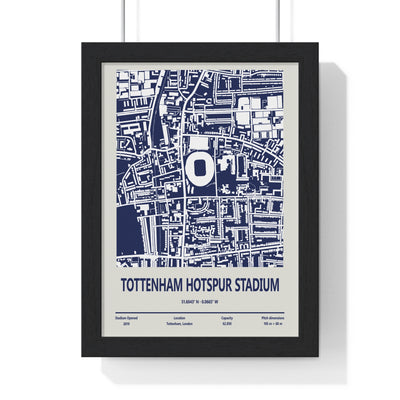 Tottenham Hotspur Stadium map print football wall art