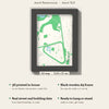 3D Ascot Racecourse Map Framed - What you get: A5 3D map, 14.8 x 21 cm, in a black wooden frame