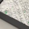 3D Barcelona Map Framed - Close-up of the raised streets of Barcelona on the 3D printed map