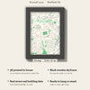 3D Bramall Lane Map Framed - What you get: A5 3D stadium map, 14.8 x 21 cm, in a black wooden frame