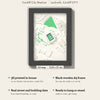 3D Cardiff City Stadium Map Framed - What you get: A5 3D stadium map, 14.8 x 21 cm, in a black wooden frame