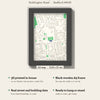 3D Goldington Road Map Framed - What you get: A5 3D stadium map, 14.8 x 21 cm, in a black wooden frame