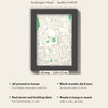 3D Goldington Road Map Framed - What you get: A5 3D stadium map, 14.8 x 21 cm, in a black wooden frame