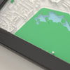 3D Goodison Park Map Framed - Close-up of the raised streets and buildings around Goodison Park on the 3D printed map