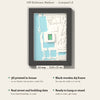 3D Hill Dickinson Stadium Map Framed - What you get: A5 3D stadium map, 14.8 x 21 cm, in a black wooden frame