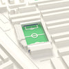 3D Kenilworth Road Map Framed - Kenilworth Road on the 3D printed map, seen from above the corner of the ground