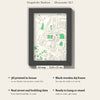 3D Kingsholm Stadium Map Framed - What you get: A5 3D stadium map, 14.8 x 21 cm, in a black wooden frame