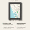 3D Liverpool Map Framed - What you get: A5 3D city map, 14.8 x 21 cm, in a black wooden frame