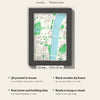 3D London Map Framed - What you get: A5 3D city map, 14.8 x 21 cm, in a black wooden frame