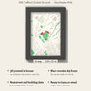 3D Old Trafford Cricket Ground Map Framed - What you get: A5 3D map, 14.8 x 21 cm, in a black wooden frame