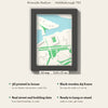 3D Riverside Stadium Map Framed - What you get: A5 3D stadium map, 14.8 x 21 cm, in a black wooden frame
