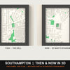 3D Southampton Then & Now Stadium Set | The Dell + St Mary's Stadium 3D Maps