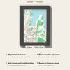 3D Sydney Map Framed - What you get: A5 3D city map, 14.8 x 21 cm, in a black wooden frame