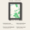3D The Jungle Map Framed - What you get: A5 3D stadium map, 14.8 x 21 cm, in a black wooden frame
