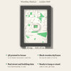 3D Wembley Stadium Map Framed - What you get: A5 3D stadium map, 14.8 x 21 cm, in a black wooden frame