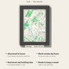 3D York Map Framed - What you get: A5 3D city map, 14.8 x 21 cm, in a black wooden frame