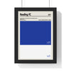Reading FC colour swatch print in royal blue and white