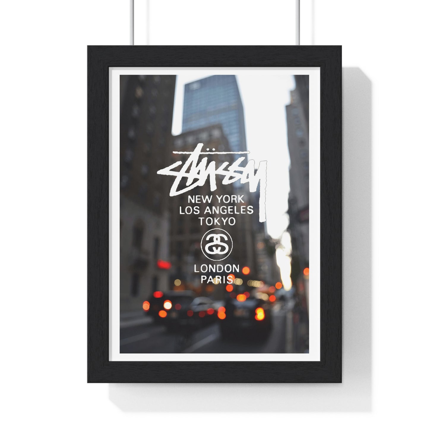 Stussy Brand Cities Street View Poster