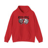 Light Blue t-shirt with Rock and Roll Hoodie Music Pun Hooded Sweatshirt