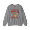Grey t-shirt with They're Only Noodles Michael Sweatshirt Horror Movie Parody