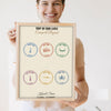 Lifestyle - Personalised Passport Stamp Print held by a smiling woman