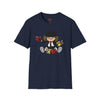 Navy t-shirt with AC/DC Baby Blocks Parody Rock