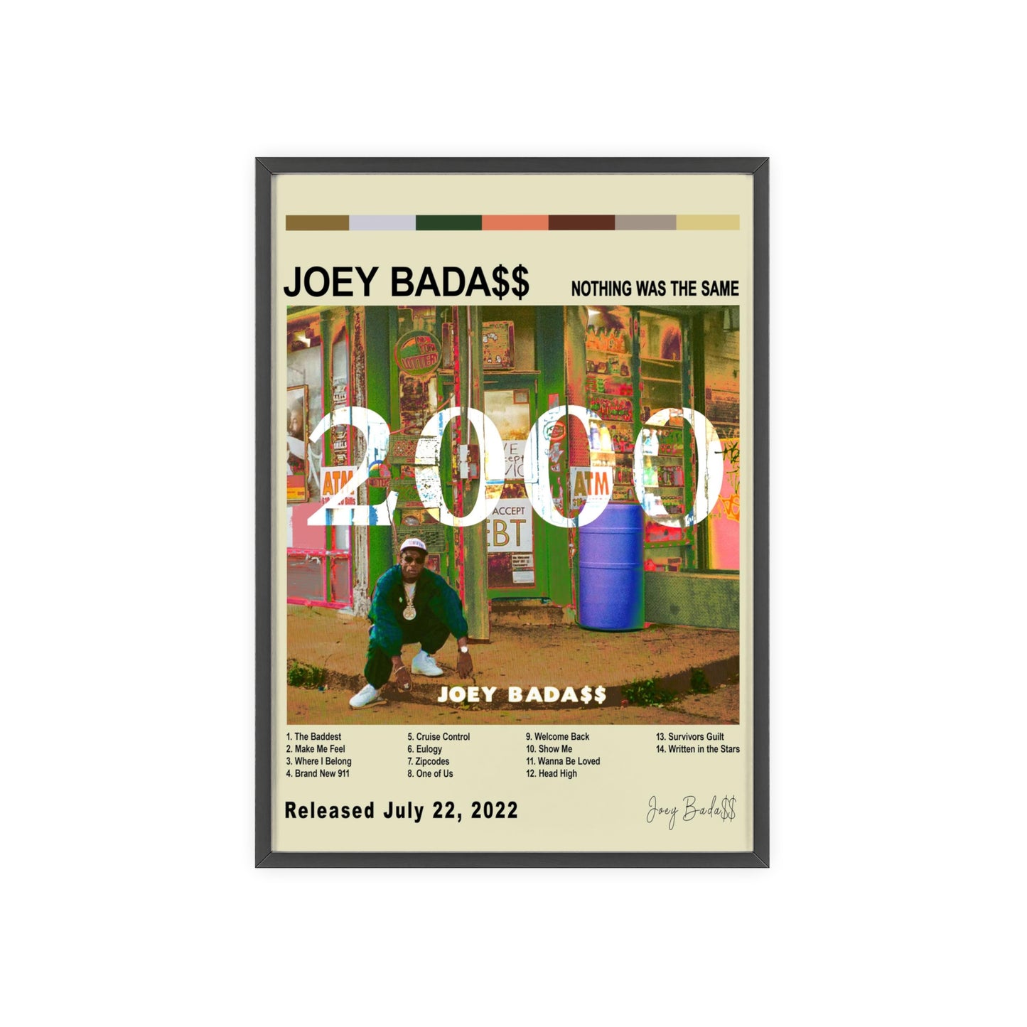 Joey Bada$$ - 2000 Album Cover Poster