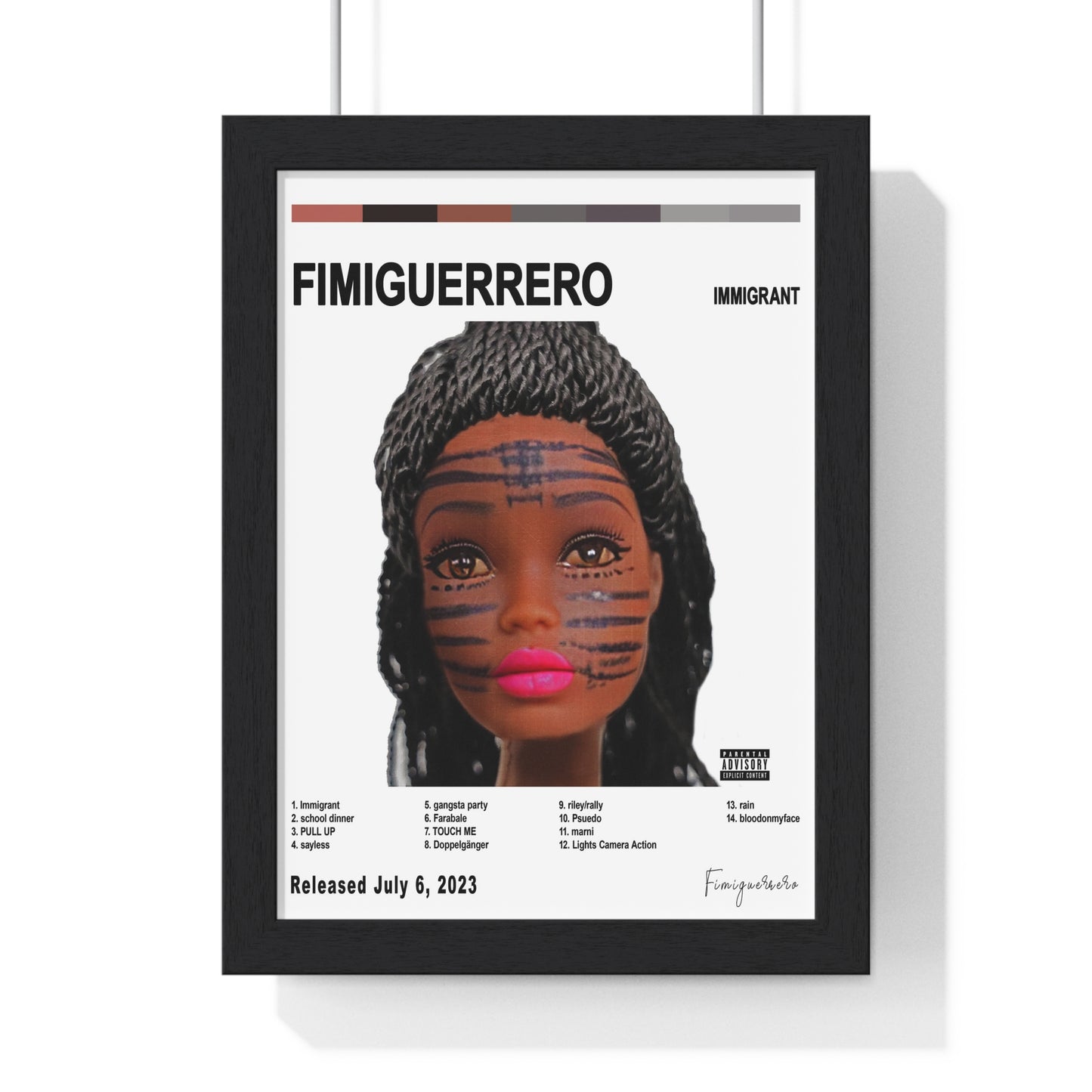 Fimiguerrero - Immigrant Album Cover Poster