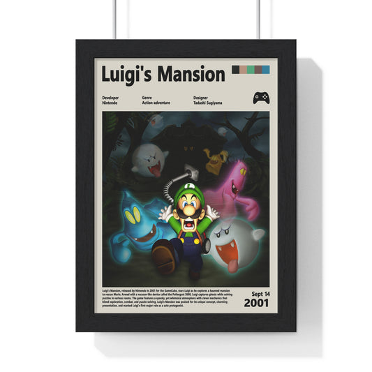 Luigi's Mansion 2001 - Video Game Info minimalist Poster