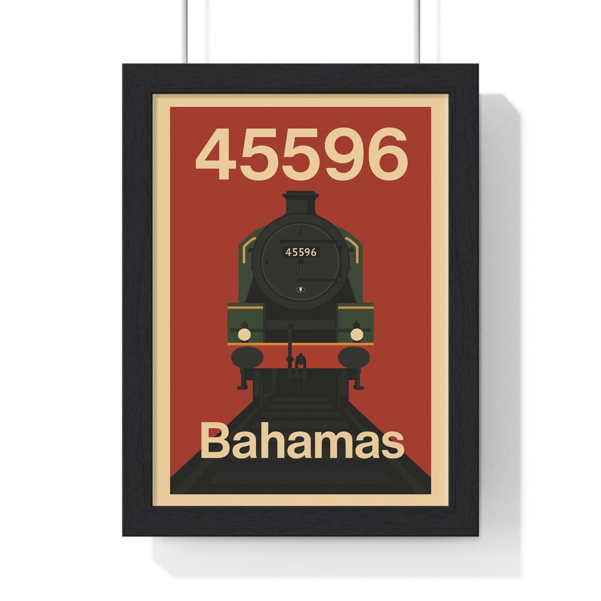 Framed 45596 Bahamas Steam Train poster