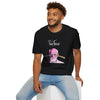 Black t-shirt with Pink Freud Parody Pink Floyd