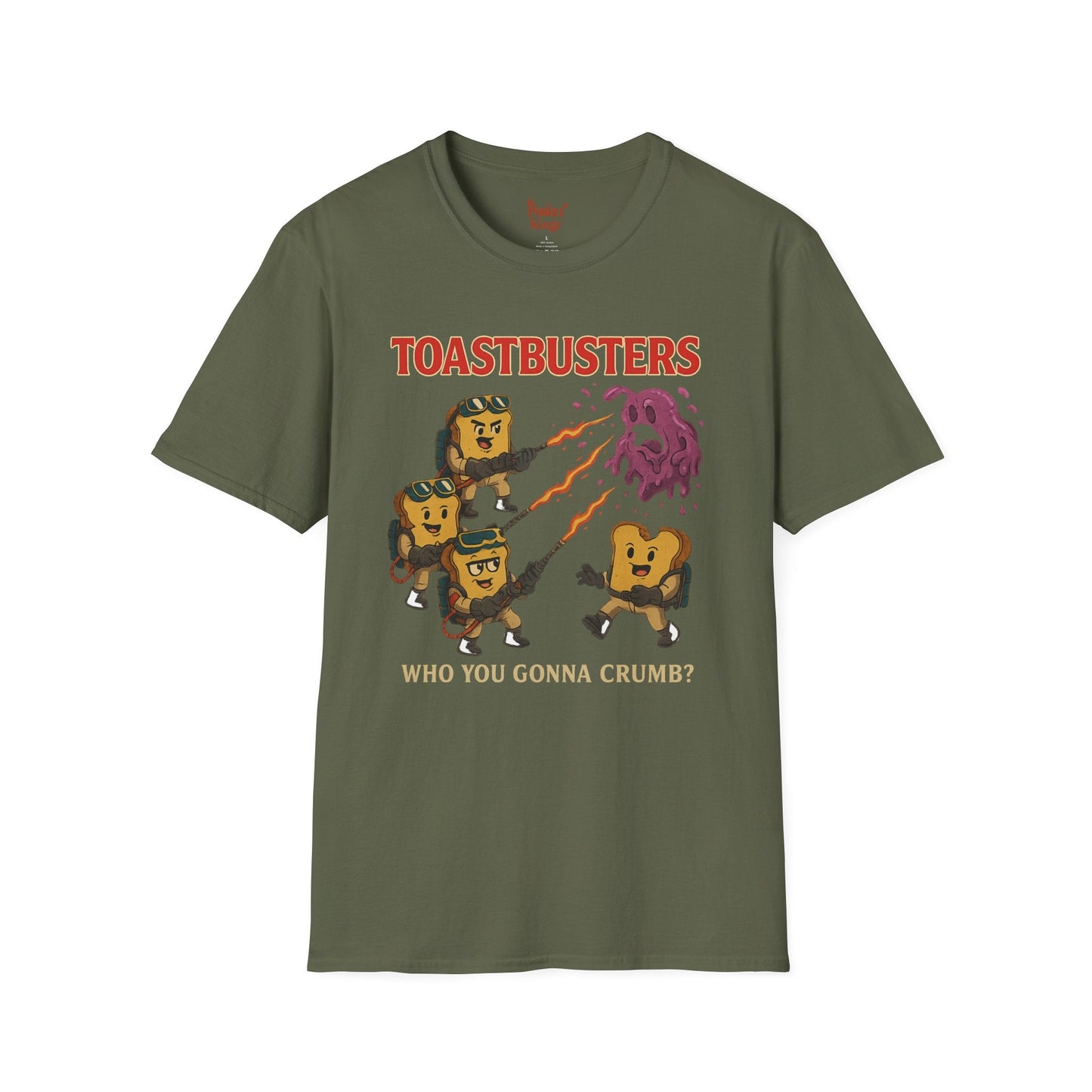 Light Blue t-shirt with Toastbusters Ghostbusters Parody