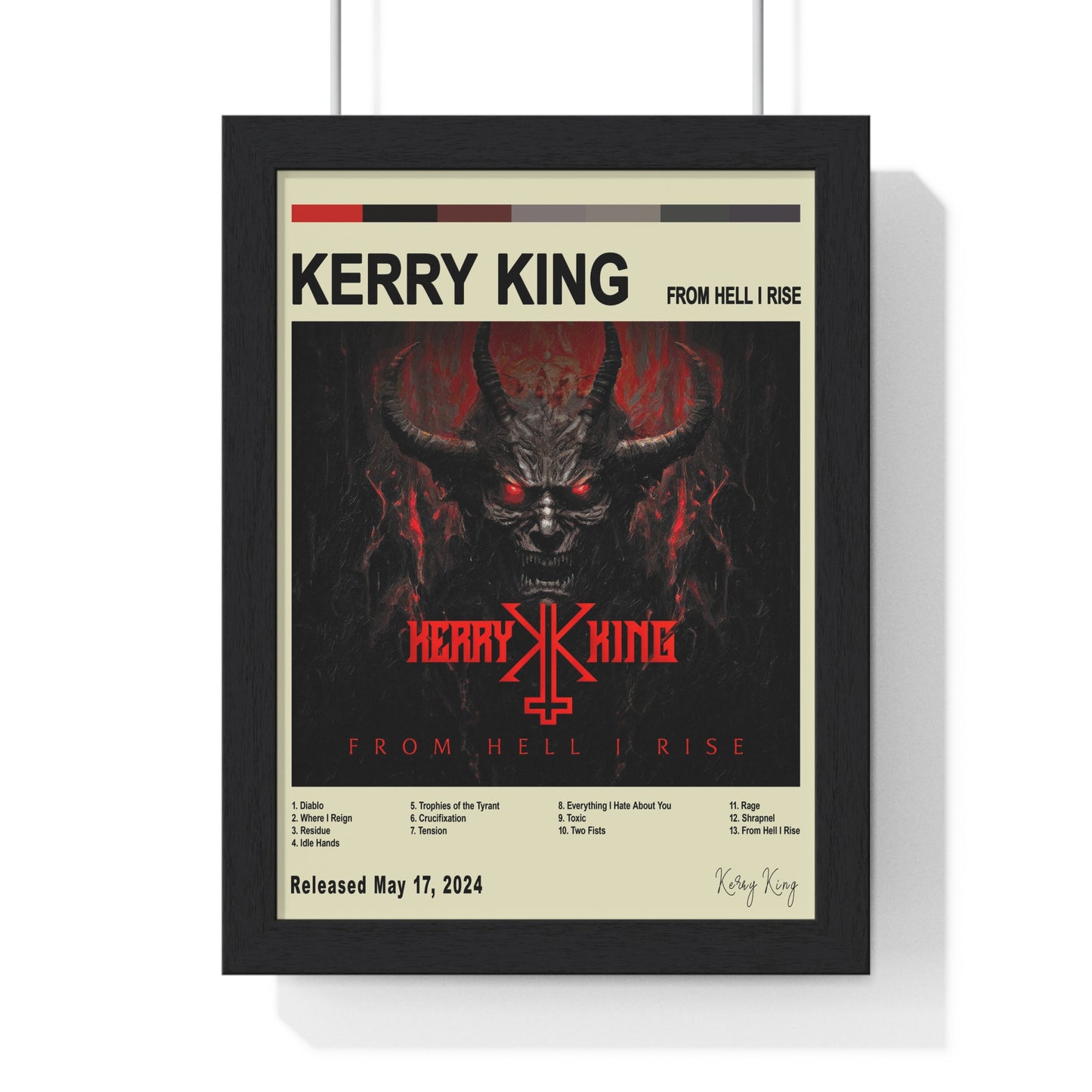 Kerry King - From Hell I Rise Album Cover Poster