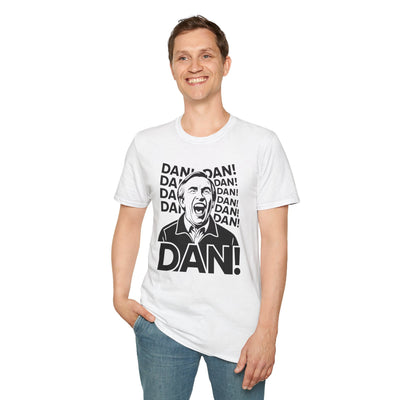 Red t-shirt with Alan Partridge DAN! TV Comedy Parody